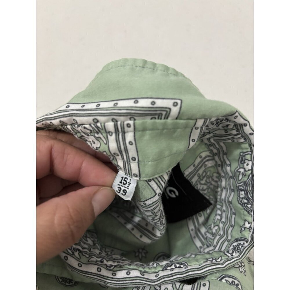 Dolce Gabbana Paisley Bandana Pattern  Long Sleeve Button Up Shirt Size 39 - Picture 7 of 11